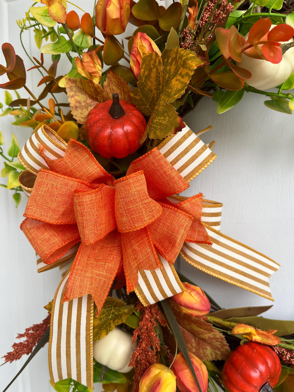 Autumn Country Wreath, Fall Harvest door decor, Handmade Grapevine wreath