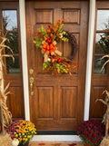 Handmade Autumn Grapevine Wreath | Fall Harvest Front Door Decor