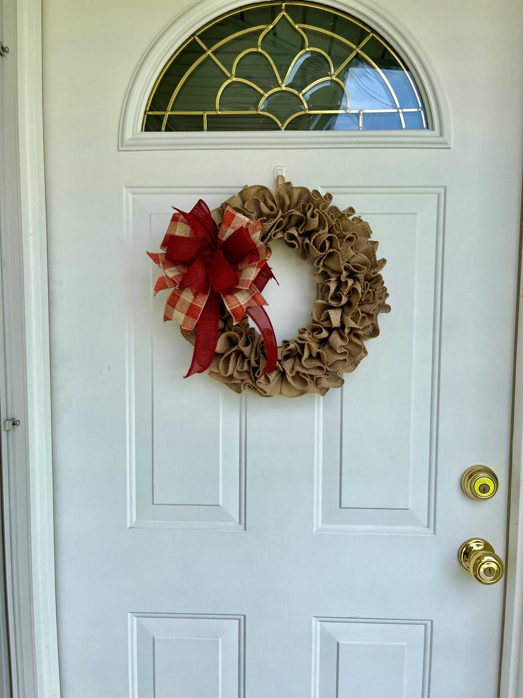 Fall burlap wreath,  wall art, door decor