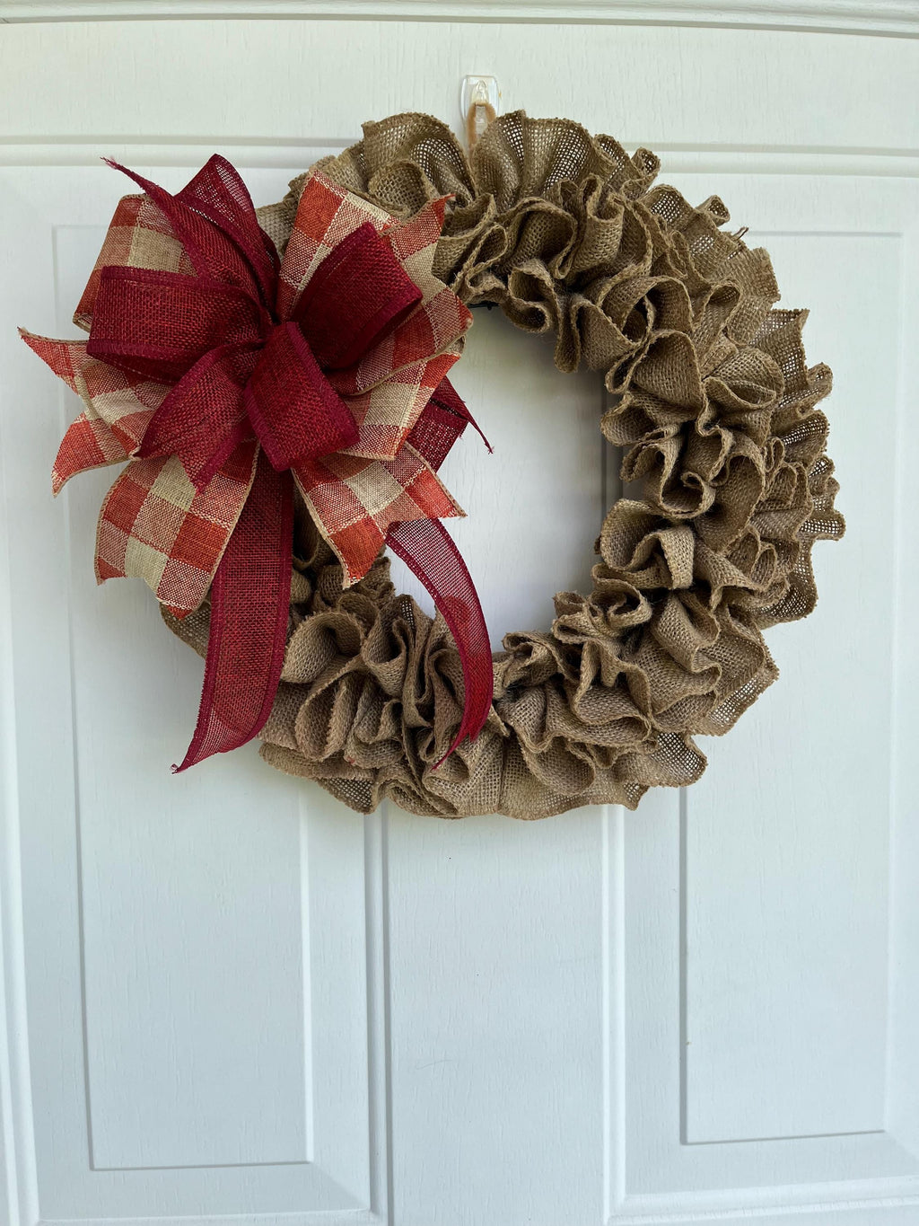 Fall burlap wreath,  wall art, door decor