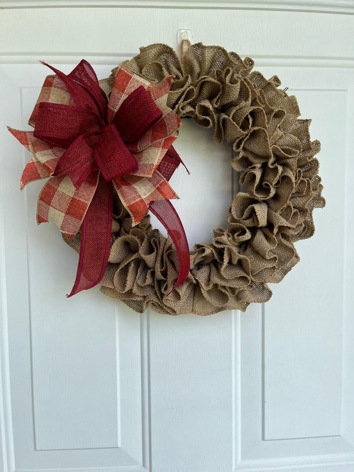 Fall burlap wreath,  wall art, door decor