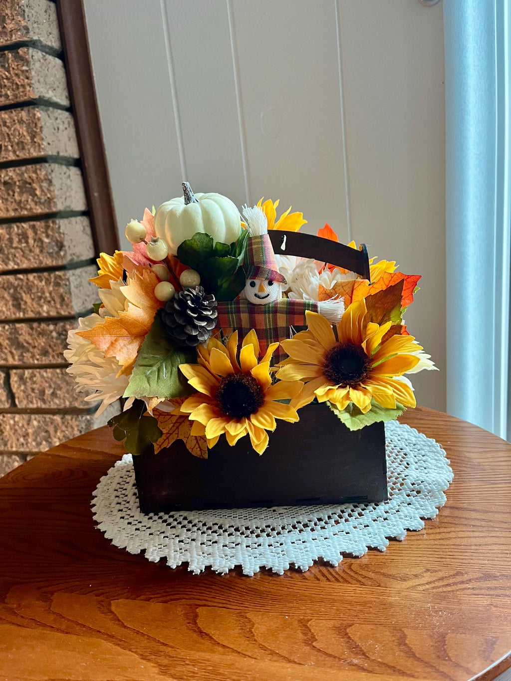 Handmade Autumn Grapevine Wreath – 20 Inch Fall Harvest Front Door & Entryway Decor